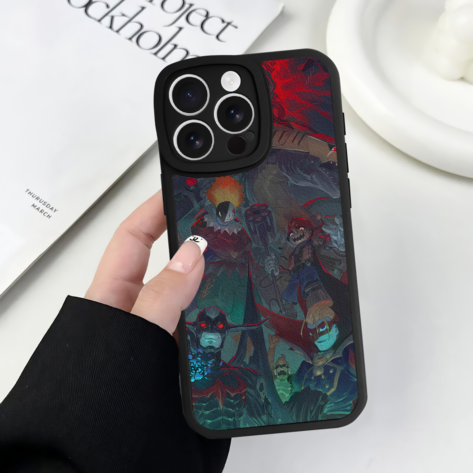 （画像用） Digimon デジタルモンスター/デジモン 【iPhone 16シリーズ対応】シリコンスマホケース（レザー調） 材質：シリコン